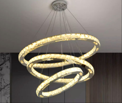 Ring Chandelier Dia circolare moderno regolabile 50cm/19.7inch