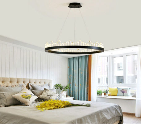Circolare moderna Ring Chandelier Indoor Gold Iron di 100cm/di rame/Crystal Chandelier