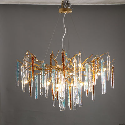 Lampade a colori in vetro a punta per decorazioni domestiche