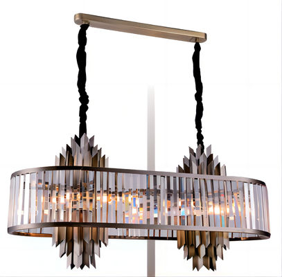 ISO9001 BSCI Risparmio energetico Grigio fumante Cristallo candelabro commerciale Servizio personalizzato