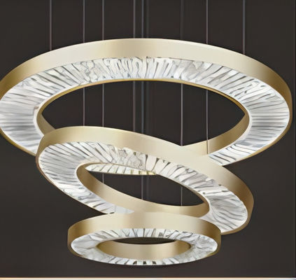 Aggiustabile anello circolare moderno lampadario personalizzato Dia 50cm / 19.7inch