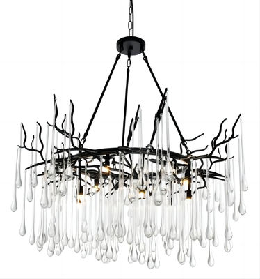 candeliere moderno di 3000K 4000K 6500K Crystal Chandelier Clear Glass Drop
