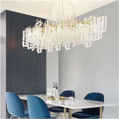 Modern Luxury Living Room Ceiling Crystal Entrance Chandelier Illuminazione Decorazione della casa