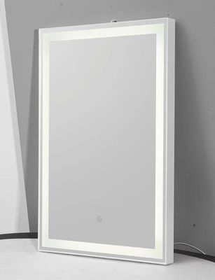 Struttura di plastica dell'ABS della luce dello specchio LED del bagno del cerchio e del quadrato