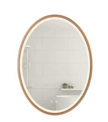 Effetto di riflessione della struttura di 600*800MM chiaro dello specchio ovale di alluminio del bagno