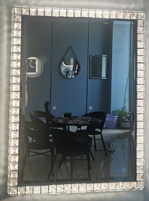 Specchio di acciaio inossidabile LED Crystal Effect Mirror Crystal Vanity con le luci