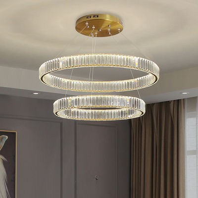 Colore cromo personalizzato pendente soffitto luce di ingresso lampadario dimensioni multiple
