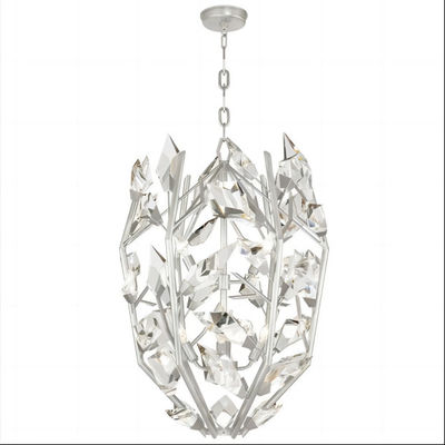 Creativo argento moderno cristallo lampadario 3000K 4000K 6500K