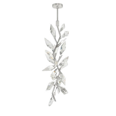Lustre a foglia di cristallo a 60W tagliato a mano con lampadine a LED