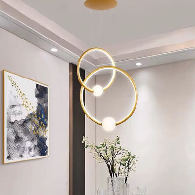 Candelabro circolare moderno per interni 44w 23w 19w