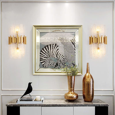 G9 LED Decorazione funzionale Parete di cristallo moderno Sconces Finitura in oro