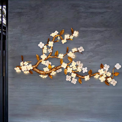 Tutto di rame luce lusso grande lampada da parete hotel hall sfondo parete decorativa sconces