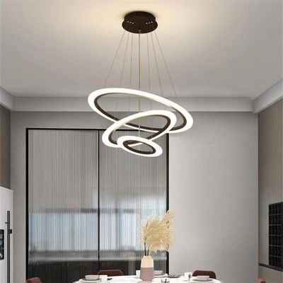 Luce di lusso a LED candelabro acrilico di fascia alta Lampade pendenti moderne risparmio energetico