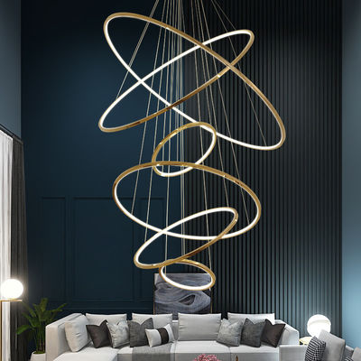 Eco High End Contemporary Ring Chandelier Risparmio energetico per corridoio