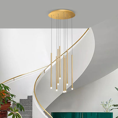 Commerciale Moderno Long Hanging candelabro Finiture oro o nero