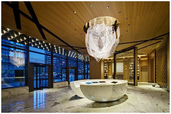 Creative Art Luxury Custom Led Chandelier Per Hotel