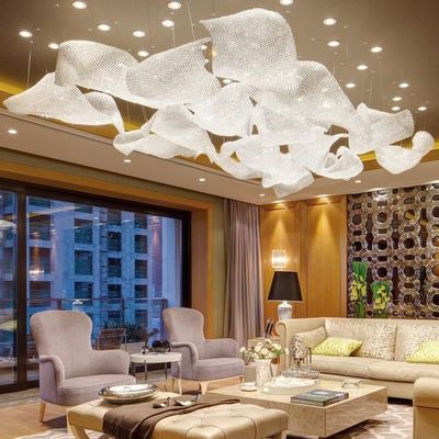 Grande lampadario di cristallo di grandi dimensioni lampadario di cristallo Art Deco