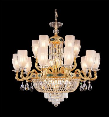 Custom Luxury Moderno lampadario stile francese LED E14