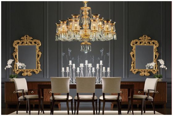 Stile europeo Antico Baccarat Francese Cristallo candelabro Creativo Club High End Cristallo Lampada