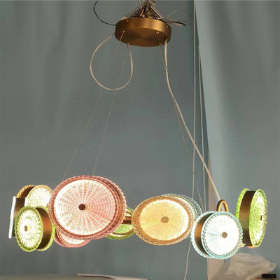 4000K lampadario in vetro colorato lampadario da ristorante LED