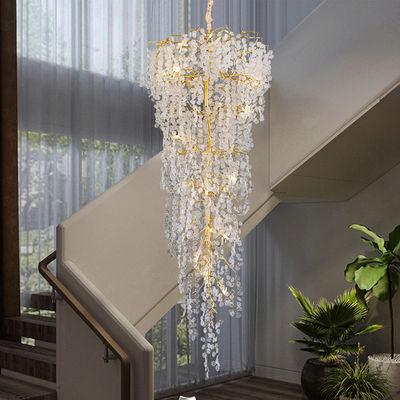 Grandi enormi enormi lampadari personalizzati 9500lm Villa prefabbricata lussuosa lampadari di soffitto