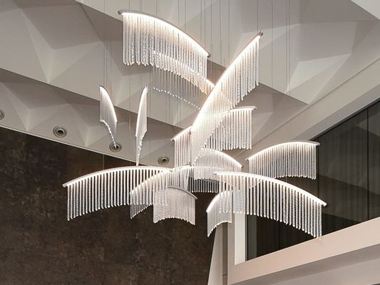 Gran candelabro di ingresso moderno a LED
