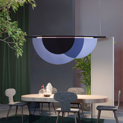 Alte luminosità LED Creativo Viola Ristorante lampadario con ombrello acrilico