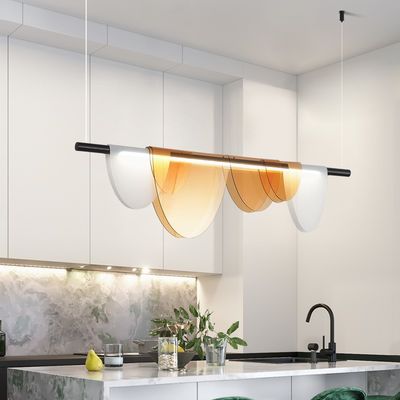 Ambrato e bianco lampadario da ristorante LED ad alta resa dei colori