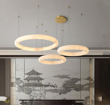 Miglior prezzo Danimarca Modern Creative Minimalist Living Room Hotel Villa Decorazione Rotondo Marmo Pendente Luce Lampada di soffitto