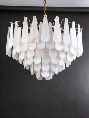 Lampiera di lampadario in alabastro moderno minimalista lampadari in soggiorno lussuoso lusso villa luminosa sala da pranzo camera da letto lampada decorativa