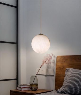 Luce lusso villa semplice sala da pranzo negozio di abbigliamento lampada di alabastro sfera di palloncino lampadario