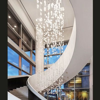 Lampade appese personalizzate Scala Lunga lusso 110V Led Honeycomb Light Deformabile Lampada appesa modulare