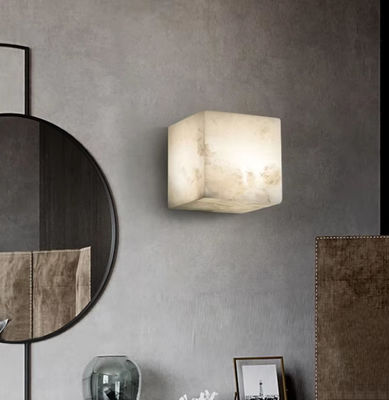 Quadrato Alabastro Luce Moderna Camera a Led Luce Nuovo Disegno Nordico Hotel Camera Da Letto Corridoio Rame di Rame di Marmo di Rame