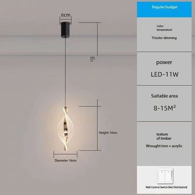 Lampada Sequenza Camera da letto Lucerna da letto Lucerna di lusso di lusso Lucerna di lusso moderna e semplice salotto nordico Sfondo Parete Bar Piccolo Lucerno di lusso Oro - Luce a tre colori