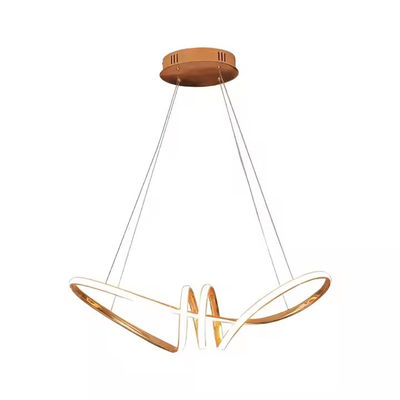 Candelabro a LED moderno rivestito di oro cromato appeso per sala da pranzo cucina sala da soggiorno casa Deco candelabro