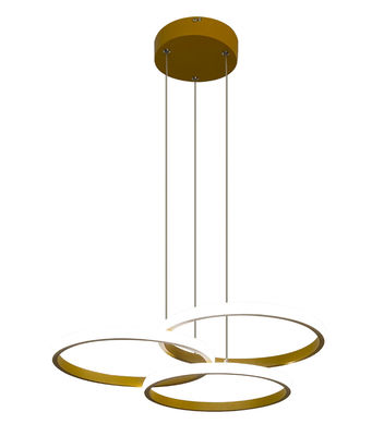 Circolo a tre anelli Ristorante nordico postmoderno Lampada da letto semplice Circolare Sala da pranzo Bar Candelabro da pranzo