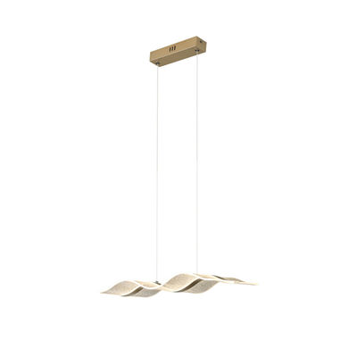 Candelabro Nordico Moderno Luxury Large Long Strip Wave Shape Acrylic Lamp Bar Hotel Home Decorative Candelabro Lampada Appesa