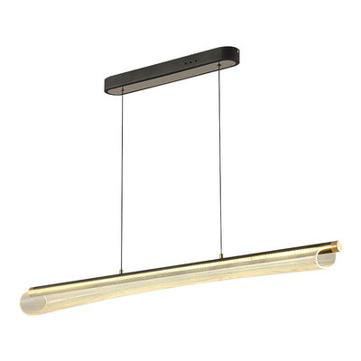 Moderno Designer Long Slim Waist Acrilico Pendente Luce Decor Illuminazione