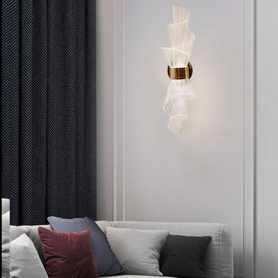 Sentimento avanzato della torcia Soggiorno sfondo muro lampada da parete acrilica delicato e bella camera da letto luci a LED