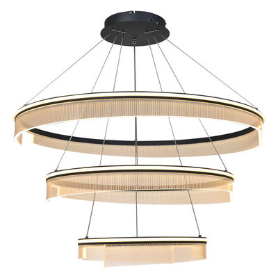 Tre anelli studio camera da letto lampadario acrilico bellissimo lampadario traslucido soggiorno sala da pranzo