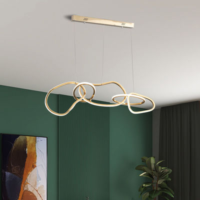 Anello di Croce d'Oro candelabro di lusso lampade appese LED Circolo moderno Anello di pendenti luci