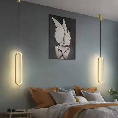 Moderno Lineare Nero Oro Pendente Luce Villa Duplex Soggiorno Camera Da Letto Sala Da Pranzo Decorazione Domiciliare lampadario a LED