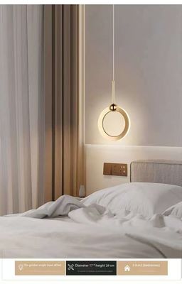 Pantalone circolare minimalista Residenza Decorativa Lampade semplici e moderne Hotel Ristorante Diner Cucina a letto Bar Cafè Bar Candelabro Luce