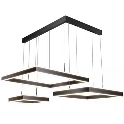 Soggiorno Lampada quadrata semplice lampadario quadrato lampadario nordico minimalista Sala da pranzo