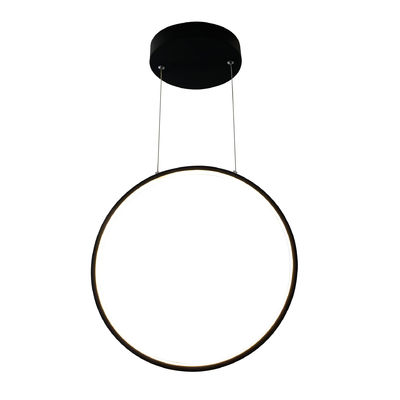 Lungo sospensione linea circolare anello cavo led nero bianco decorativo moderno pendente luce