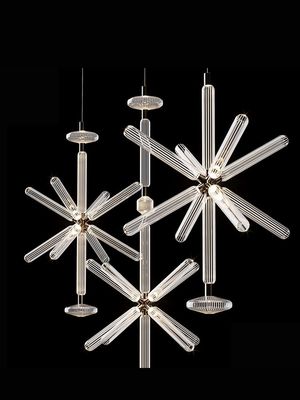 Lampada a candelabro a LED di grandi dimensioni in stile vintage Pendenti in metallo in ferro in vetro Residenziale Hotel Decorazione della hall di ingresso Lampada di installazione appesa