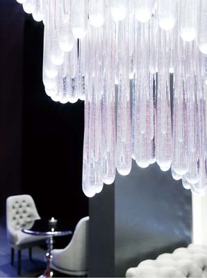 Lustre della sala da banchetti Dipartimento vendite della hall dell'hotel Tavolo di sabbia lampada a cristallo lampada a goccia d'acqua lampadario modello sala espositiva personalità non standard