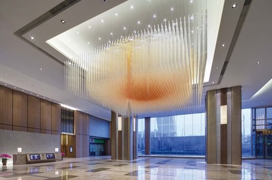 Grande Ingegneria Non Standard Custom Mall Lobby Dipartimento Vendite Acqua Club Villa Cristallo Strip candelabri