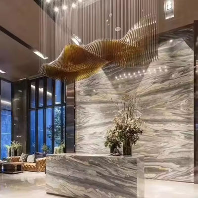 Non standard Project Sandpan Lobby Light Lampiere a LED per il lusso del tè Illuminazione acrilica Al reparto vendite dell'hotel Chandelier