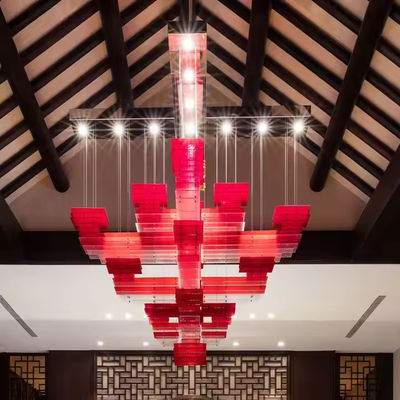 Candelabro per ristoranti cinesi personalizzato stile moderno creativo acrilico quadrato centro candelabro rettangolare
